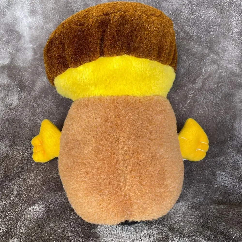 Anthropomorphic Mushroom Plush Vtg Cottage Core Fairy Hippie Stuffed Toy TAGS